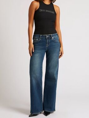 True Religion Bobbi Low Slung Baggy Jeans NWT Size 30 Y2K Wide Leg